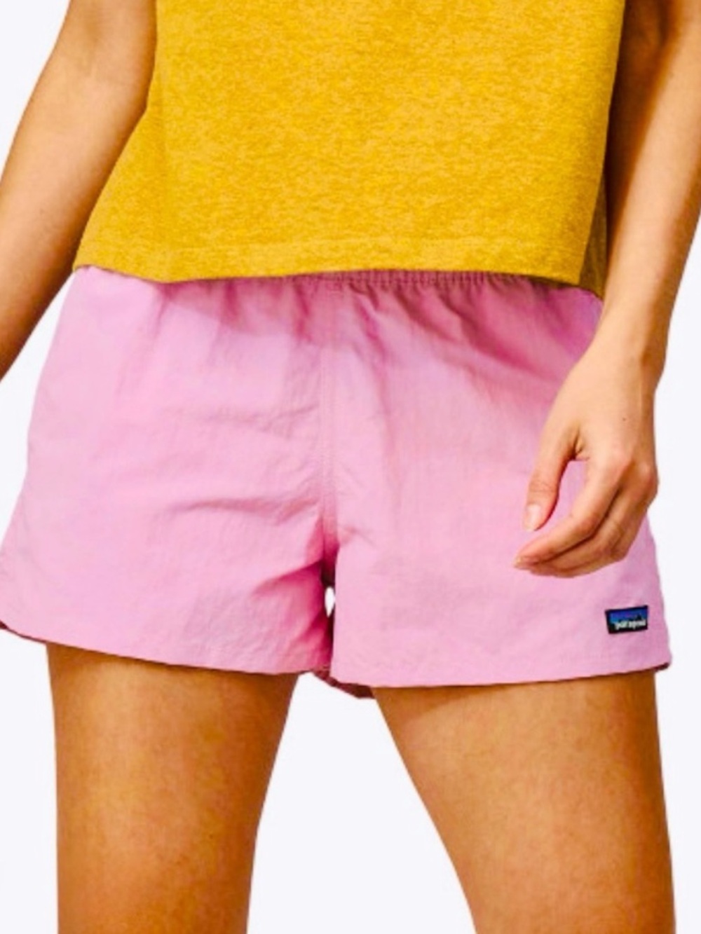 Pink girls Patagonia Casual Elastic-Waist Shorts